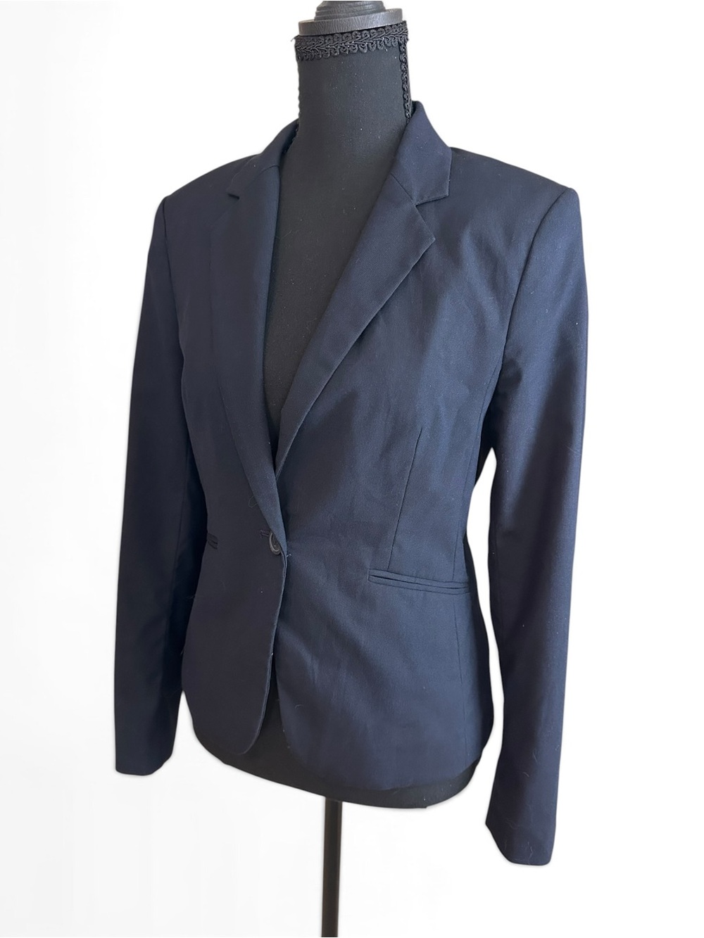 H&M Women's Size 6 Navy Single-Button Blazer